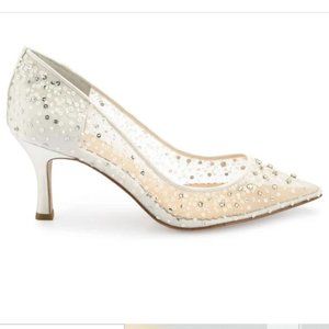 Bella Belle Evelyn Ivory Low Wedding Pumps